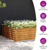 vidaXL Lit surélevé 100x100x36 cm acier corten Voir les images du produit 5