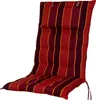 A striped chair cushion on a white background. Produktbild-Vorschau