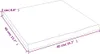 Wandregal 40x40x2 cm Massivholz Eiche Unbehandelt Produktbild-Vorschau 7