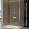 Duschwand mit Schiebetür DELTA chrom - 140-141 cm Glas 6 mm Produktbild-Vorschau 8