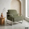 sweeek - Vintage-Sessel mit verchromtem Gestell und Produktbild-Vorschau 7