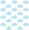 Muralo Wandsticker Set für Kinder BLAUE WOLKEN Br. 120cm x Produktbild-Vorschau 1