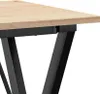 vidaXL Stół do jadalni X-frame 50x50x75 cm z litego drewna Podgląd zdjęcia produktu 6