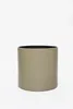 Vaso da fiori NEW RONDO in alluminio verde fango 45x45 cm Anteprima dell’immagine prodotto 1