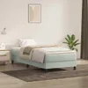vidaXL Boxspringbett ohne Matratze Hellgrau 100x220 cm Samt Produktbild-Vorschau 2