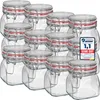 WELLGRO Einmachgläser mit Bügelverschluss eckig 630ml - Produktbild-Vorschau 1