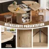 Esstisch Ausziehbar Oval/Runder mit Schiebetür und Stauraum Produktbild-Vorschau 4