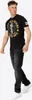 Herren T-Shirt normale Passform DANBURY Black/Multicolour L Produktbild-Vorschau 3