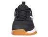 A front view of a single black child's handball shoe. Anteprima dell’immagine prodotto