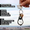 Huuraa Schlüsselanhänger Feuerwehrfrau mit Herz Metall mit Produktbild-Vorschau 2
