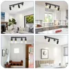 ZMH LED Deckenleuchte Schwarz Deckenstrahler: 4 Flammig Produktbild-Vorschau 9