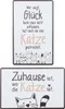 GILDE Schild, rechteckig, "Katzenbande", Spruch, Metall, Produktbild-Vorschau 1