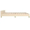 vidaXL Struttura letto senza materasso crema 200x200 cm Anteprima dell’immagine prodotto 6