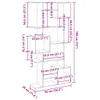 vidaXL Boekenkast, gerookt eikenfineer, 92x29x188 cm, Productafbeelding-voorbeeld 8