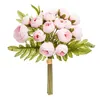 Strauß von 18 künstlichen mini kamelien rosa h30cm  - Produktbild-Vorschau 1