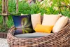 MuchoWow® Outdoor Kissen - Nordlichter - Schweden - Lila - Produktbild-Vorschau 3