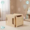 Tavolo e sedia multifunzionali in legno Montessori - mobili Anteprima dell’immagine prodotto 4