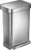 simplehuman CW2024, 45 l, Rechteckig, Edelstahl, Edelstahl, Produktbild-Vorschau 1