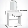 MIADOMODO® Schminktisch -, mit Spiegel, Hocker, 2 Produktbild-Vorschau 4