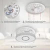 B.K.Licht Plafonnier LED 12 Watt spéciale salle de bain I Voir les images du produit 7