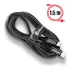 Swissten - Cabo Polyamid USB-C - USB-C 1,5 m (antracit) Produktbild-Vorschau 6