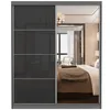 Schwebetürenschrank Schrank Kleiderschrank 183 cm Produktbild-Vorschau 3