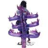 A figure of a character from Naruto Shippuden, Uchiha Sasuke, with purple energy effects. Podgląd zdjęcia produktu