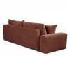 Cord Schlafsofa 3-Sitzer 265 x 105 cm Ziegelrot mit Produktbild-Vorschau 8