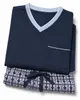 Moonline - Herren Shorty Schlafanzug kurz Pyjama mit Produktbild-Vorschau 4