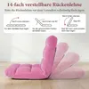 Chaise de sol COSTWAY avec dossier réglable, fauteuil de Voir les images du produit 4