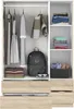 Drei-Türen-Garderobe Weymouth 135x52 cm Braun Kleiderhaken Produktbild-Vorschau 6