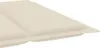 vidaXL Coussin pour chaise longue Crème 186x58x4 cm Tissu Voir les images du produit 14