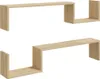 vidaXL Nástenné police 2 ks Sonoma Oak 100x15x20 cm Náhľad obrázku produktu 1