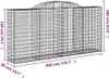 Gabionen mit Hochbogen 6 Stk. 300x50x140/160cm Verzinktes Produktbild-Vorschau 6