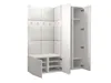 Předsíňová stěna s čalouněnými panely 42x42 SELAND 3 - dub Náhled obrázku produktu 8