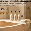 Dispensador de jabón para baño - Color beige mate - 500 ml Vista previa de la imagen del producto 2