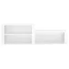vidaXL Scarpiera bianca lucida 150x35x45 cm materiale a Anteprima dell’immagine prodotto 5
