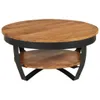Tavolino 65x65x32 cm in legno massiccio di acacia Anteprima dell’immagine prodotto 18