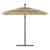 VIDAXL -Parasol mit Stahlpol 246x246x230 cm Braun Produktbild-Vorschau 3