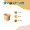 Bazko Eisbecher Mittelgroß halbsüße Eiswaffeln 6,2 cm / 7,6 Produktbild-Vorschau 3