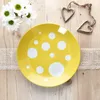 zestaw 6 żółtych talerzyków do ciasta Pula porcelana 6 osób Podgląd zdjęcia produktu 2