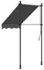vidaXL Tenda retrattile antracite 100x150 cm in tessuto e Anteprima dell’immagine prodotto 4