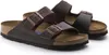 A pair of brown Birkenstock flip-flops on a white background. Anteprima dell’immagine prodotto