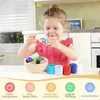 Regenbogen Bälle in Tassen, Montessori Holz Sortier Produktbild-Vorschau 4
