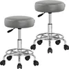 CASARIA® Rollhocker 2er Set Höhenverstellbar 10cm Produktbild-Vorschau 1
