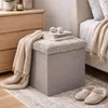HowHomely | Puff met opbergruimte - Zitkussen - taupe - 38 Productafbeelding-voorbeeld 2
