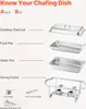 Chafing Dish Set: Roestvrijstalen warmhoudset voor Productafbeelding-voorbeeld 5