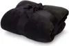 A folded black blanket tied with a black ribbon and bow. Anteprima dell’immagine prodotto