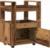 vidaXL Chariot de cuisine vieux bois 60 x 45 x 80 cm Bois Voir les images du produit 3