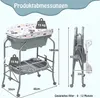 2 in 1 Wickeltisch Klappbar & Badewanne mit Gestell, Produktbild-Vorschau 5